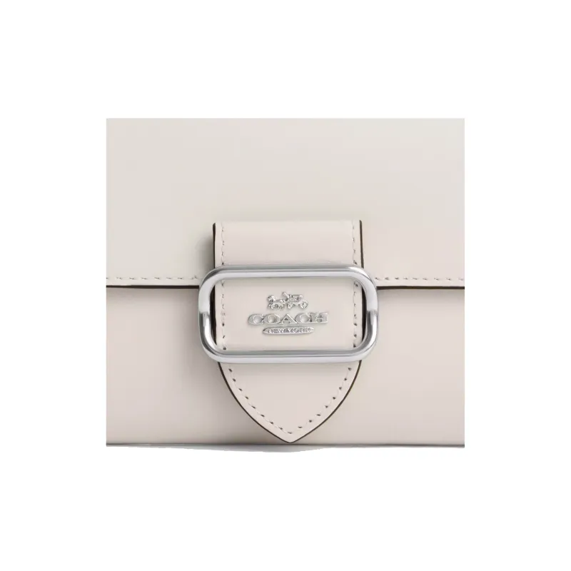 COACH Leather Wallet Women's White-2