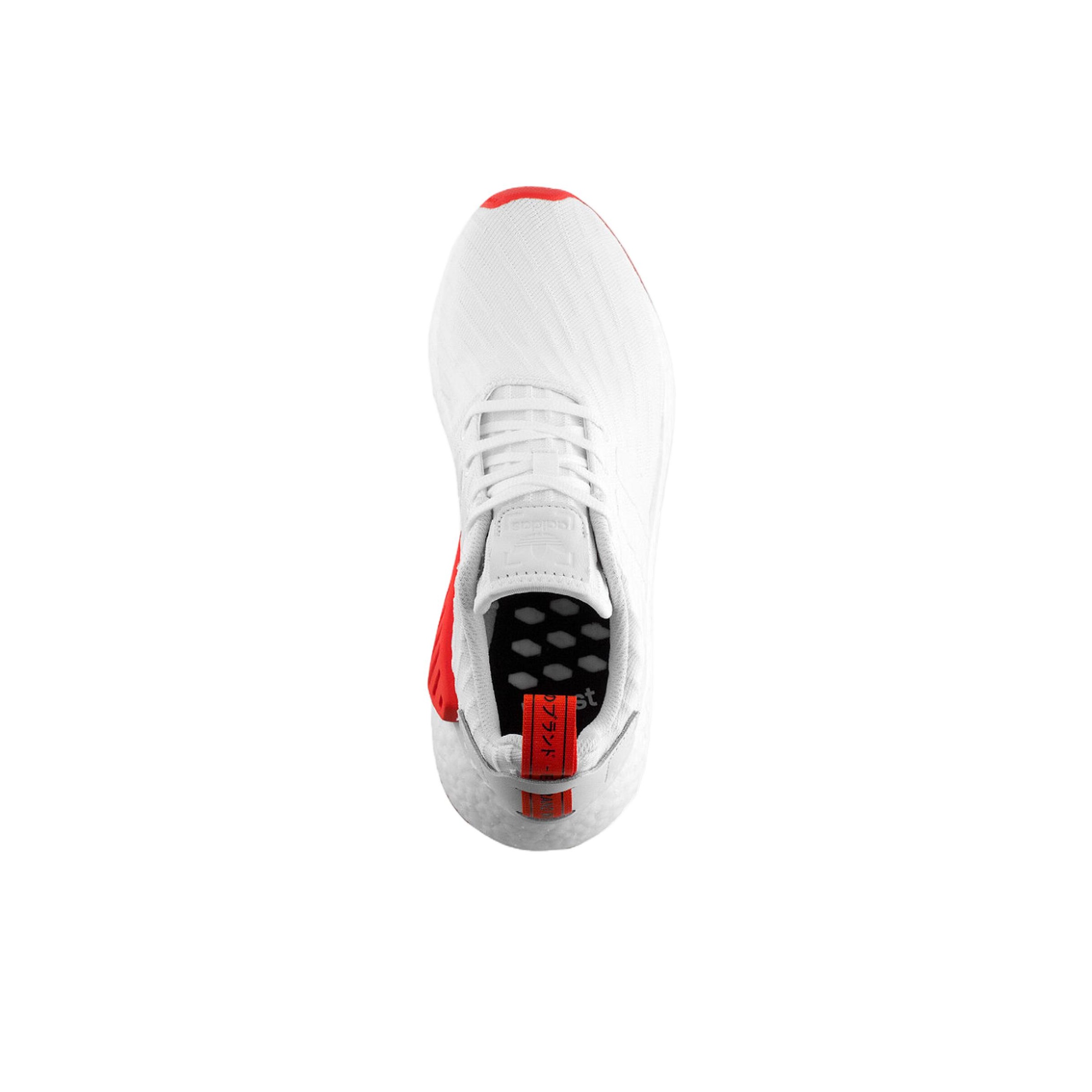 Adidas Originals Nmd R2 White Core Red Two Toned POIZON