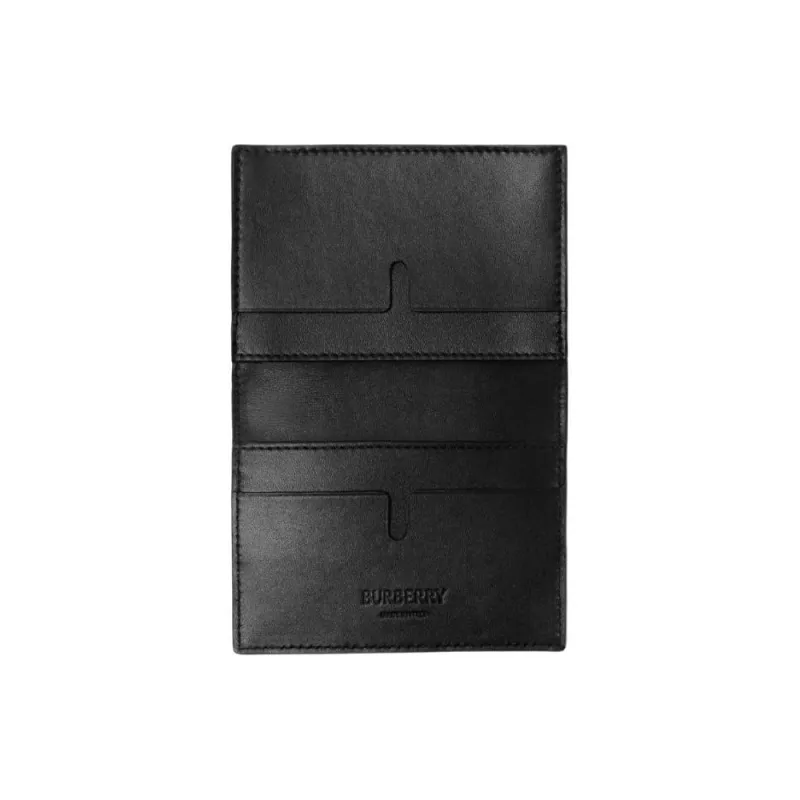 Burberry Calfskin Card Holder Men's Black-1