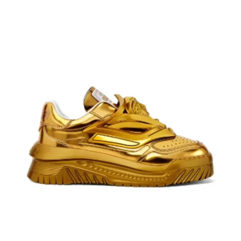 VERSACE JEANS ODISSEA Low Top Casual Shoes Women's Gold-1