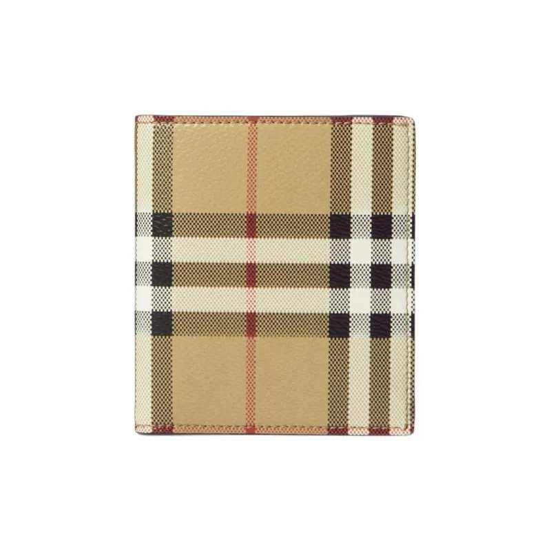 Burberry Polyurethane Card Holder Men's Beige-0