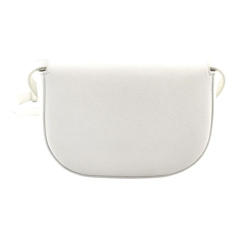 Balenciaga Leather Saddle Bag Shoulder Bag Crossbody Bag Women's White-2