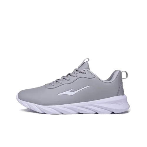 Erke Cushioned Anti Slip And Wear Resistant Warm Running Shoes Men's Gray