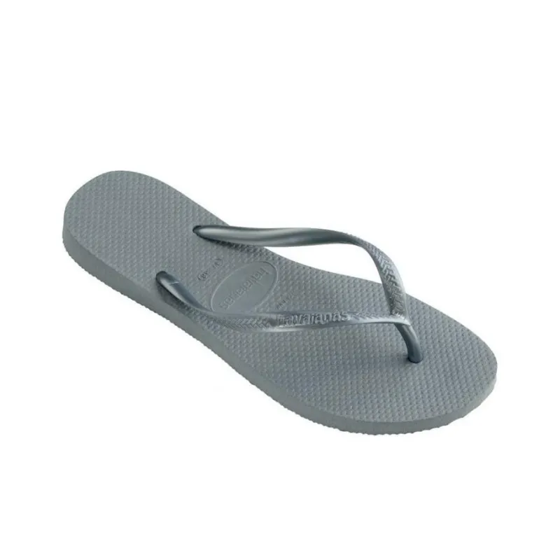 Havaianas Abrasion-Resistant Flip Flops Women's Silver Gray-1