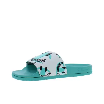 Champion Ipo Squish Smile Slide Slippers Women's Blue