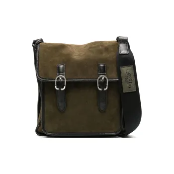 LONGCHAMP Le Foulonné Leather Crossbody Bag, Shoulder Bag Women's Khaki