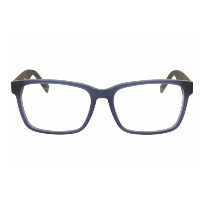 HUGO BOSS Acetate Plastic Rectangular Eyeglass Frames Men's Blue-1