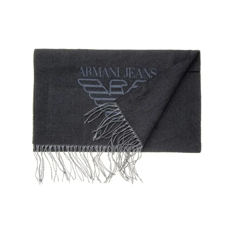 EMPORIO ARMANI Knit Scarves Unisex Gray-1