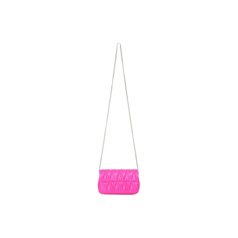 VERSACE Genuine Leather Crossbody Handbag Shoulder Bag Women's Pink-4