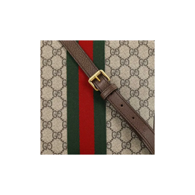 GUCCI Ophidia Small Messenger Bag Beige/Ebony Maple-9