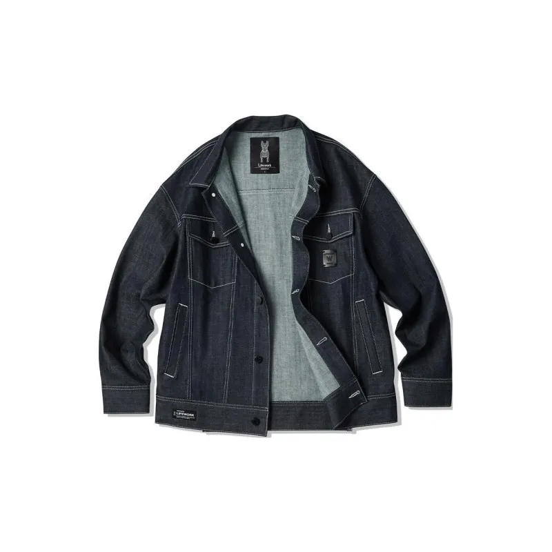 LIFEWORK HIDEAWAY SS23 Denim Jacket Unisex Blue-1