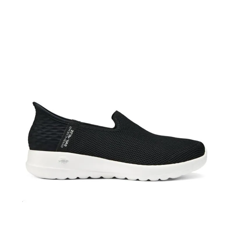 Skechers GO WALK Ma Hands Free Slip Ins Durable Breathable Low Top Casual Shoes Women's Black White-1