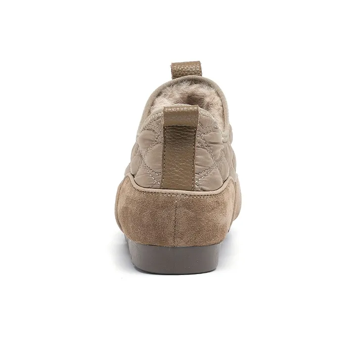 OULISASI Low Top Casual Shoes Women's Brown-3