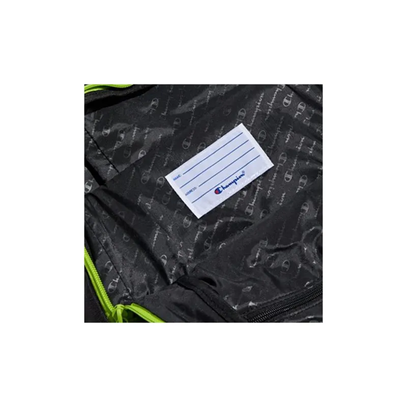 Champion Canvas Backpack Regular Unisex Black Green-3