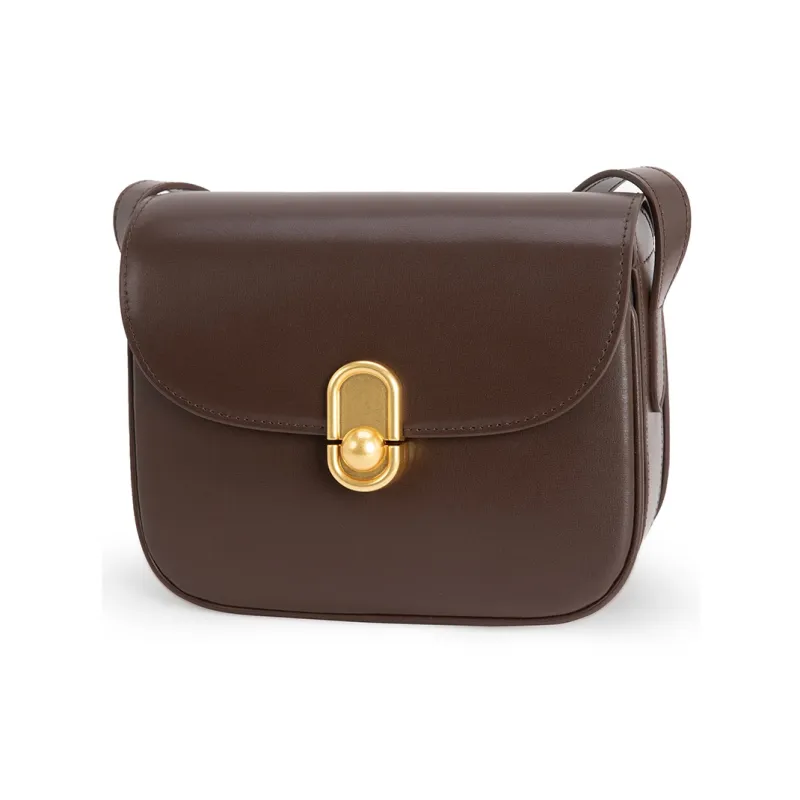 VENOF Cow Leather Women's Crossbody Small Square Bag Small Size Women's Kase Black/Mocha/Rose Red/Li Be Coffee-27