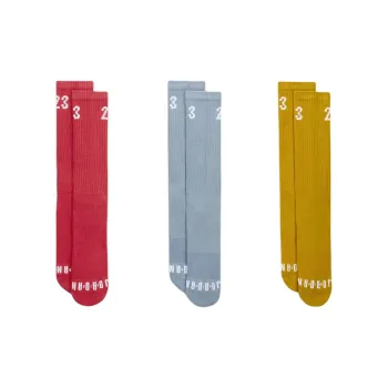 Jordan Mid Calf Socks Men's 3 Pack Red