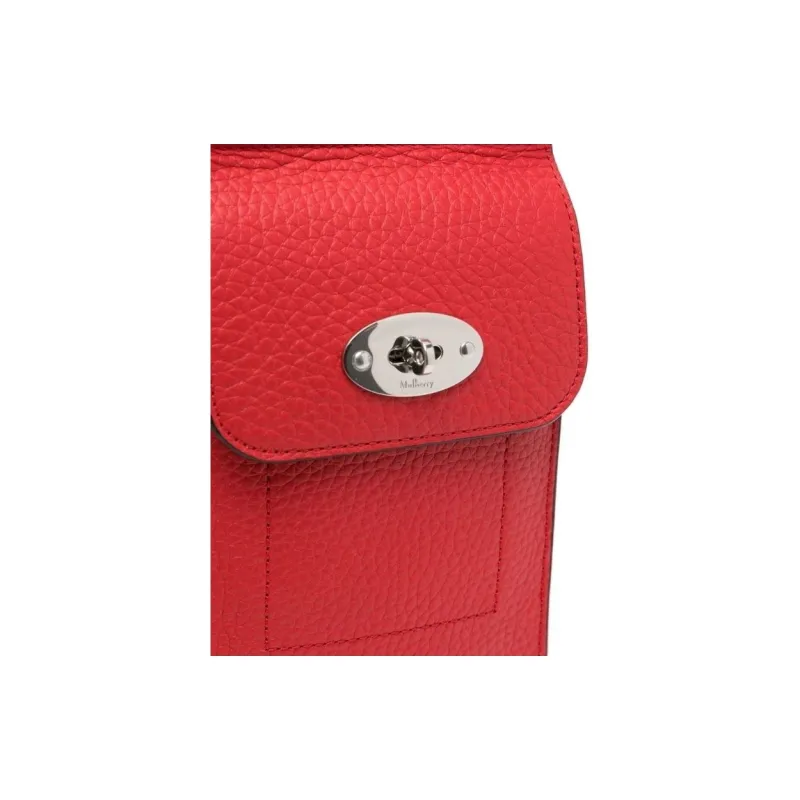 Mulberry Leather Crossbody Bag Mini Men's Bright Red-3