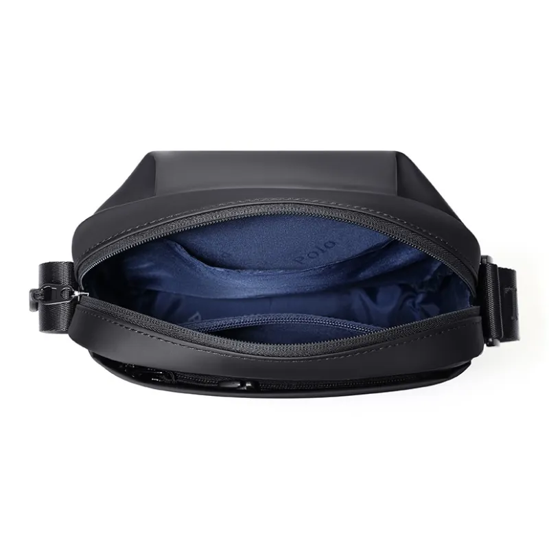 POLO Fabric Men's Shoulder Bag Men Black/Gray-5