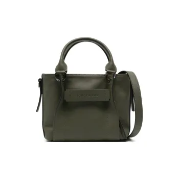 LONGCHAMP Small 3D Leather Tote Bag