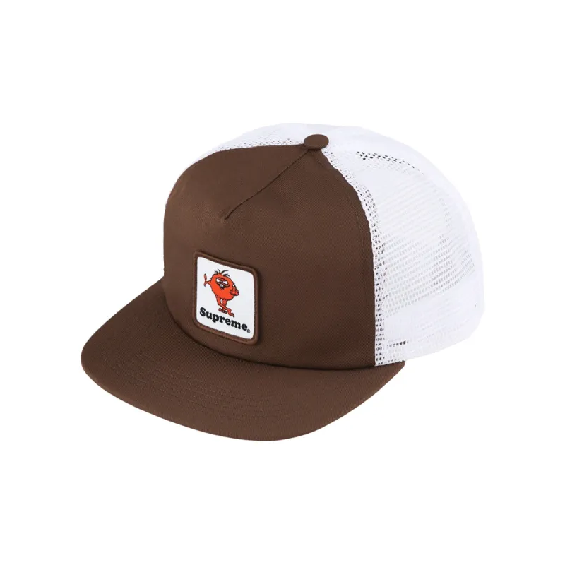 Supreme Camacho Mesh Back 5 Panel Hat Brown Snapback Trucker