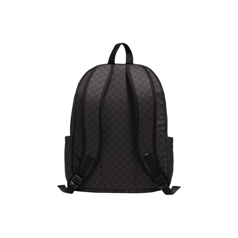 Vans Old Skool Recycled Polyester Backpack Regular Unisex Black With Charcoal Accents-4
