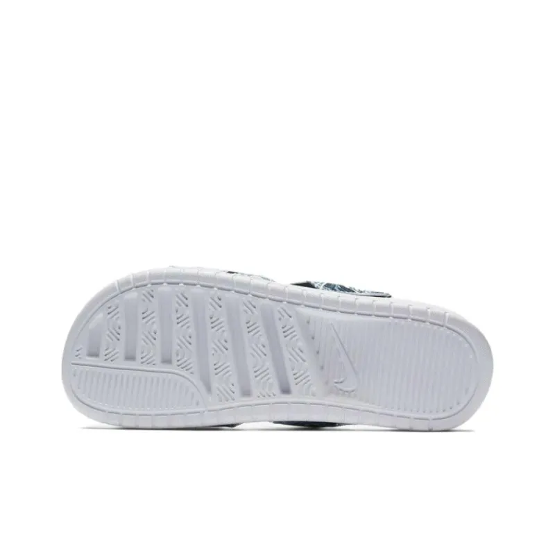 Nike Benassi White Blue Black Women's-4
