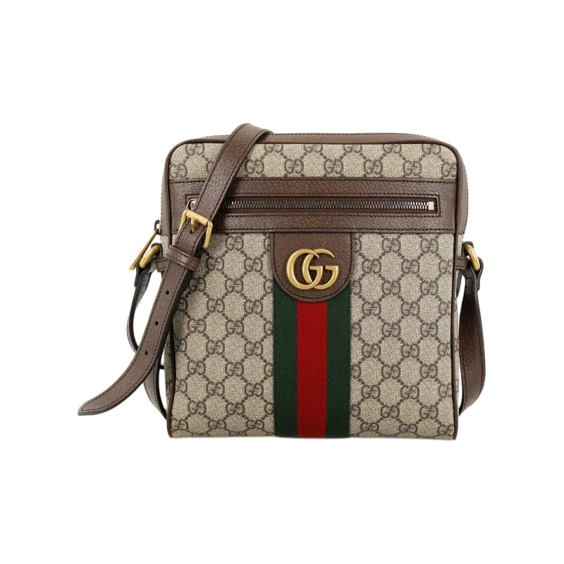 GUCCI Ophidia Small Messenger Bag Beige/Ebony Maple-1
