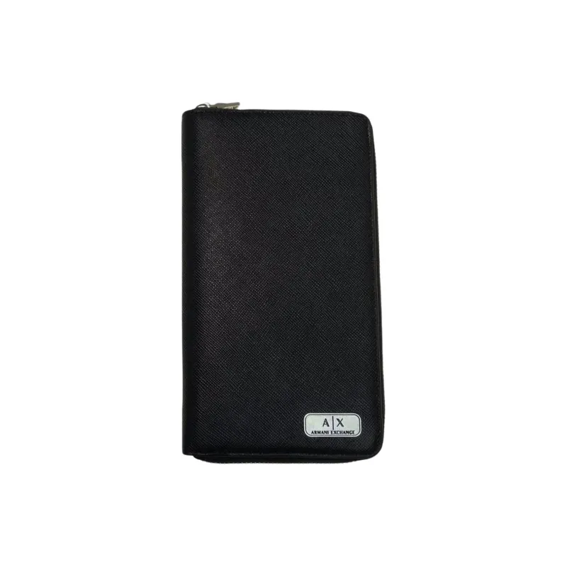 ARMANI EXCHANGEAE Genuine Leather Wallet Men's Black-0