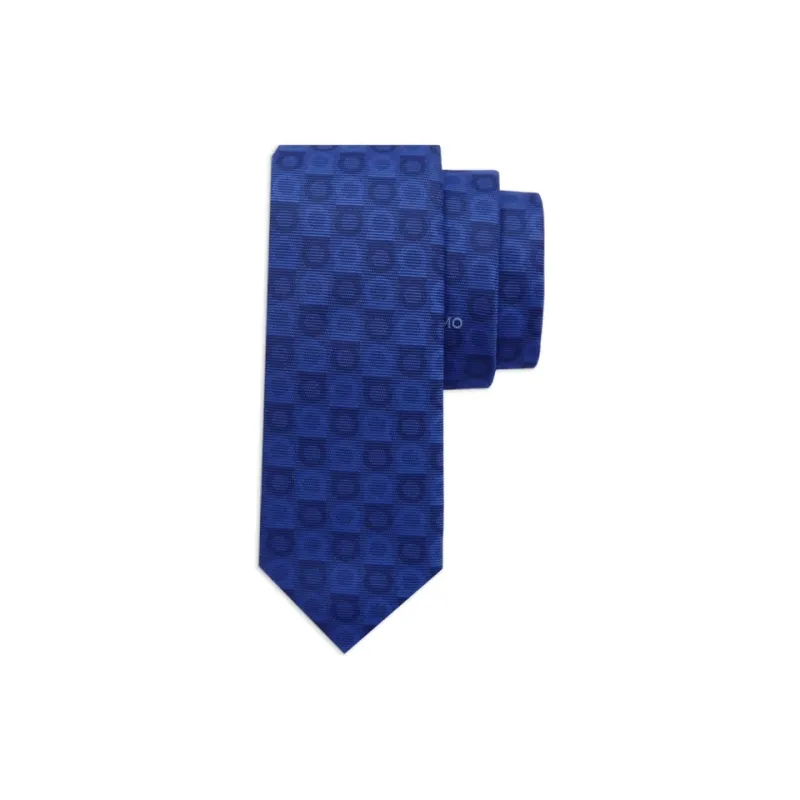 Ferragamo Gancini jacquard Silk Tie-1