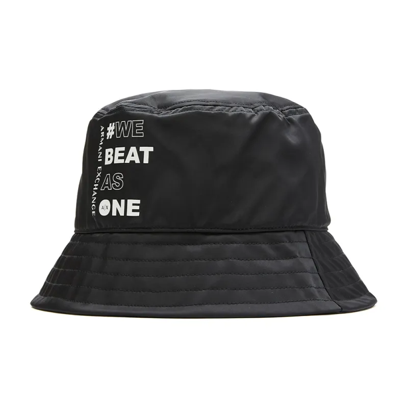 ARMANI EXCHANGEAE Polyester Cotton Bucket Hats Men's Black-1