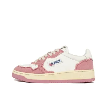 AUTRY Medalist Frayed trim Leather Sneakers