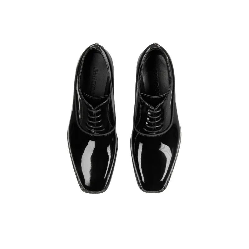 Jimmy Choo Foxley Patent Leather Oxford Shoes-4
