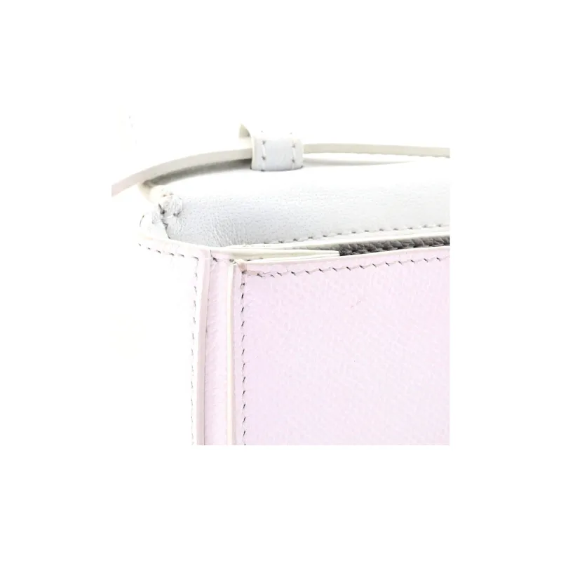 Balenciaga Leather Saddle Bag Shoulder Bag Crossbody Bag Women's White-5