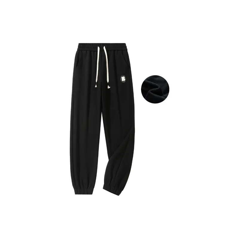 BLACK CLOVER Crew Neck Pullover Sweatshirt Set Unisex Black-25