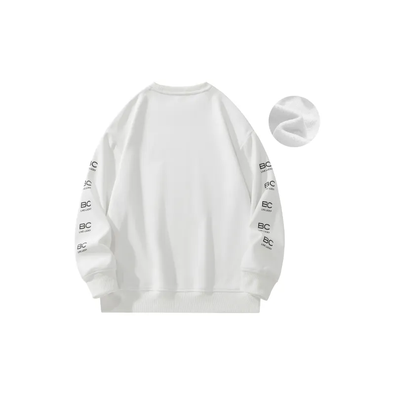 BLACK CLOVER Crew Neck Pullover Sweatshirt Set Unisex Black-38