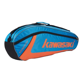 Kawasaki Badminton Racket Bags Pack Of 5 Sports Crossbody Bag Orange Blue Unisex Independent Shoe Compartment