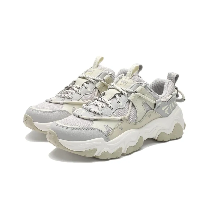 FILA FLUID 5 Anti Slip Wear Resistant Low Top Chunky Sneakers Women's Gray-1