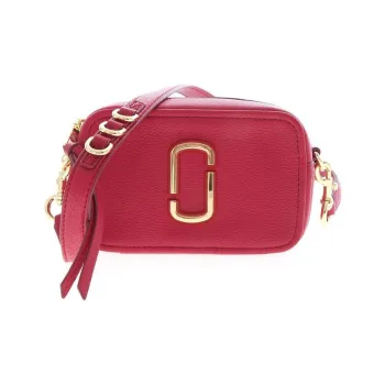 MARC JACOBS Calfskin Camera Bag, Shoulder Bag, Crossbody Bag Women's Red