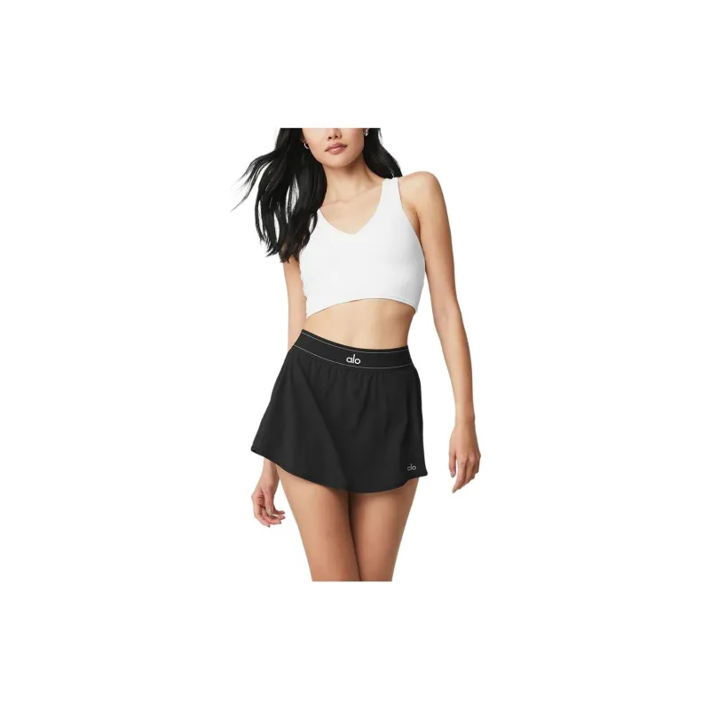 Alo Yoga Match Point Tennis Skirt Black-1