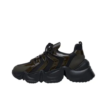 CINDY C ERIC Lightweight Low-Top Chunky Sneakers Women's Army Green
