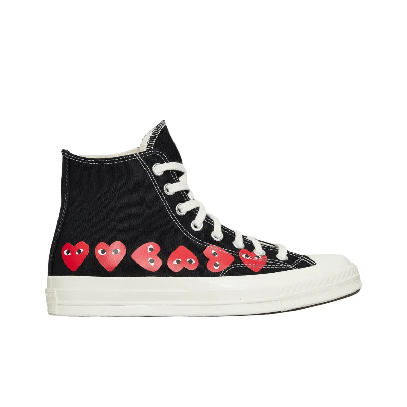 Converse Comme Des Garçons PLAY X Chuck 70 High 'Multi Heart   Black'-1