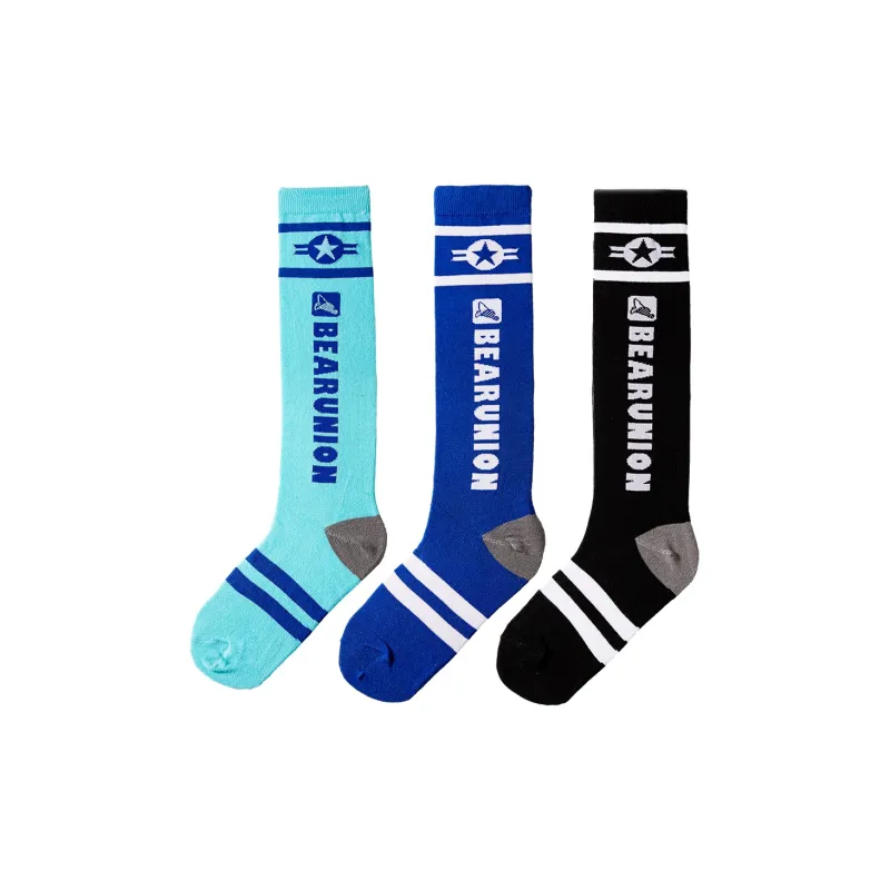 BEAR UNION Knee High Socks Unisex Combo Set-82