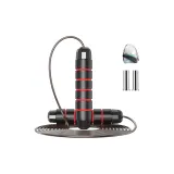 3m Extended Length Steel Wire Jump Rope (Includes 160g Weighted)