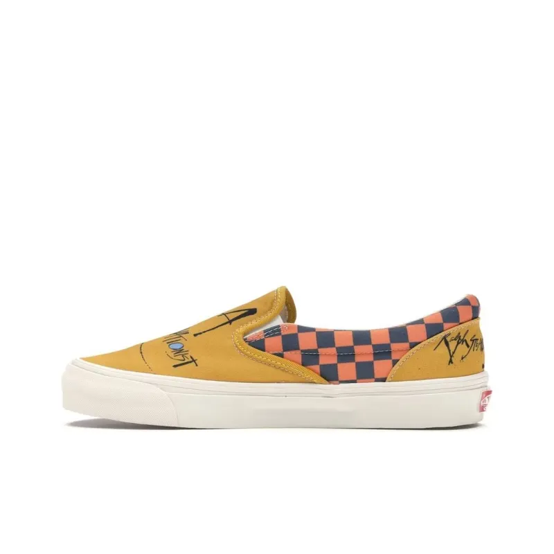 Vans Slip On Ralph Steadman Checkerboard Orange-0