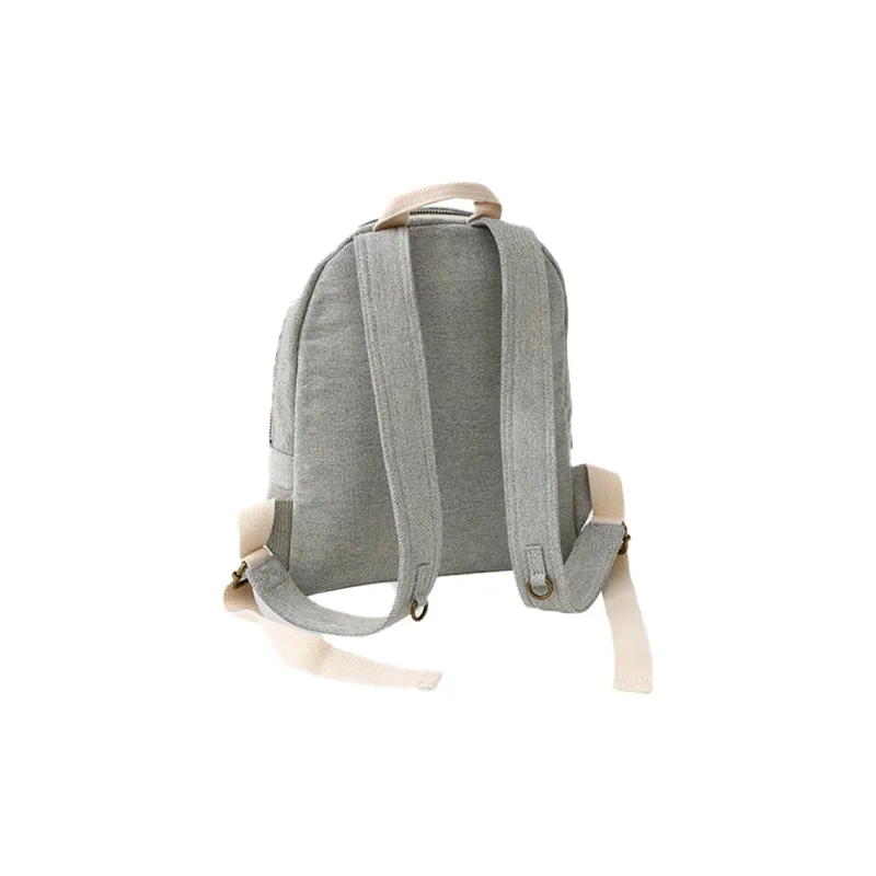 GOOD BAI Polyester Backpack Small Size Unisex Gray/Blue-2