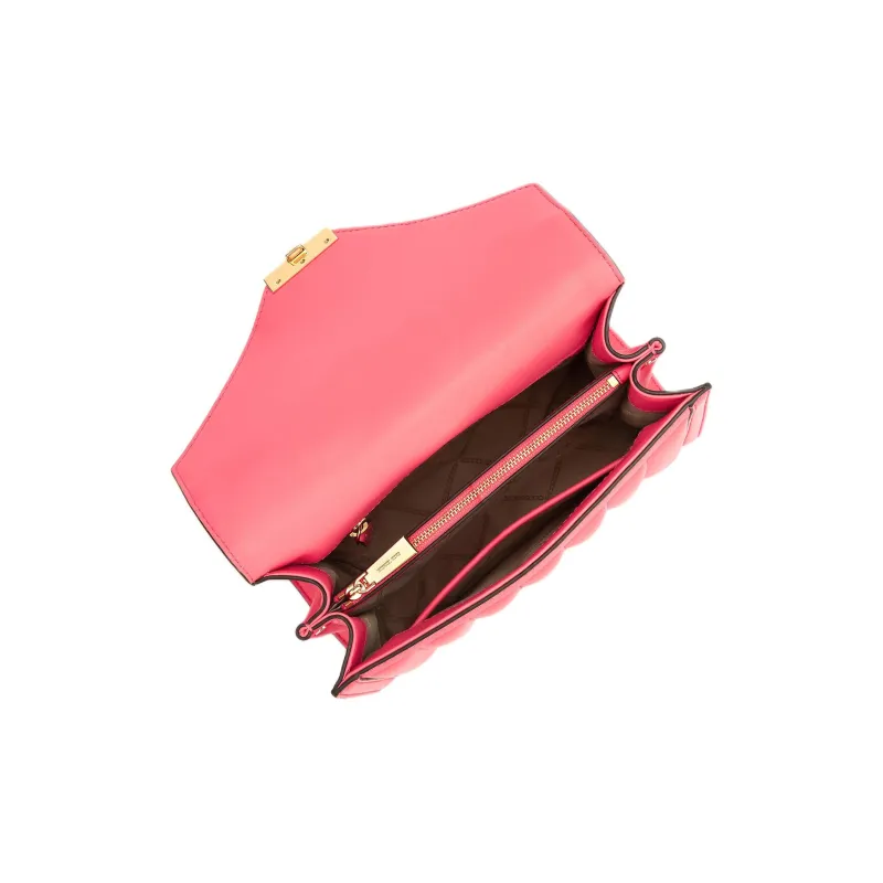 MICHAEL KORS Sheepskin Envelope Bag, Shoulder Bag, Crossbody Bag Tubas Women's Rose Tea Pink-2