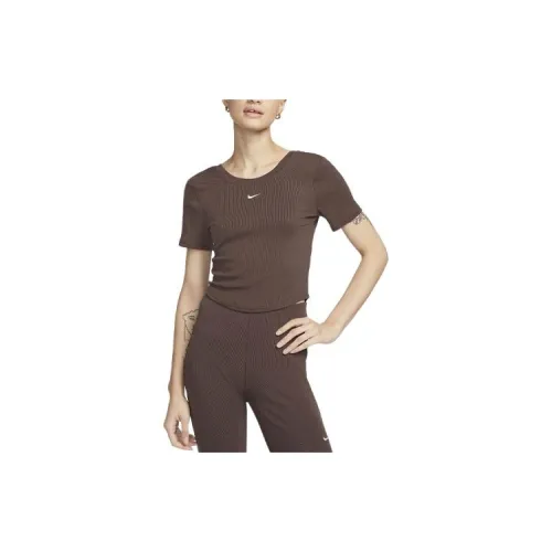 Nike T-Shirts Women's Light Brown