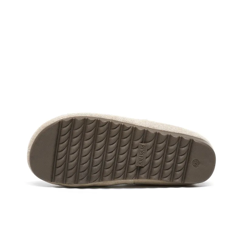 OULISASI Beanie Shoes Women's Beige-4