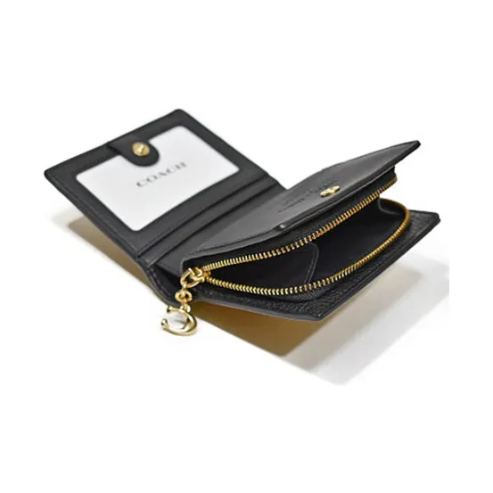 COACH Keith Haring X Disney Collaboration Snap Wallet Leather Card Holder Wallet Unisex Yellow And Red-4