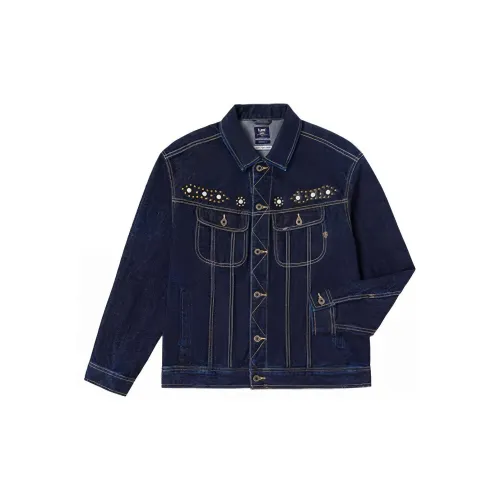 Lee Denim Jackets Men Dark Blue